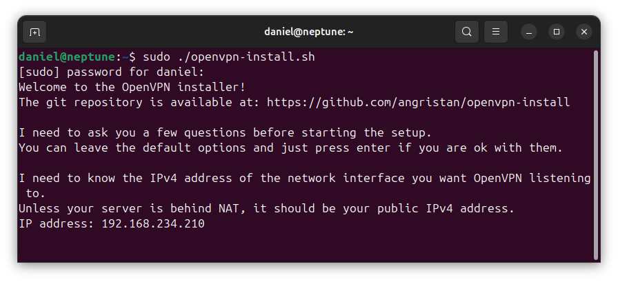 openvpn-install-script-public-ip